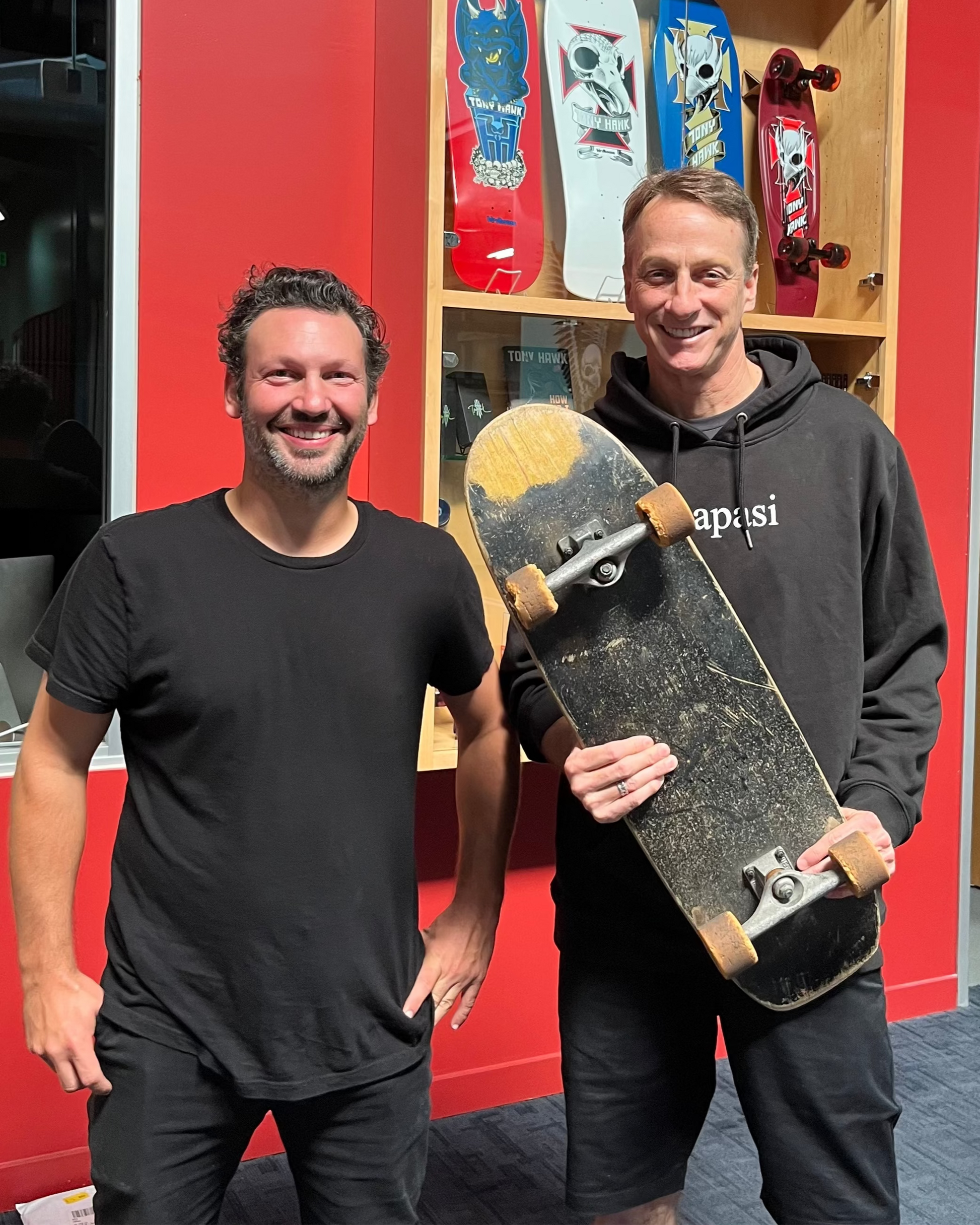 chad caruso with tony hawk