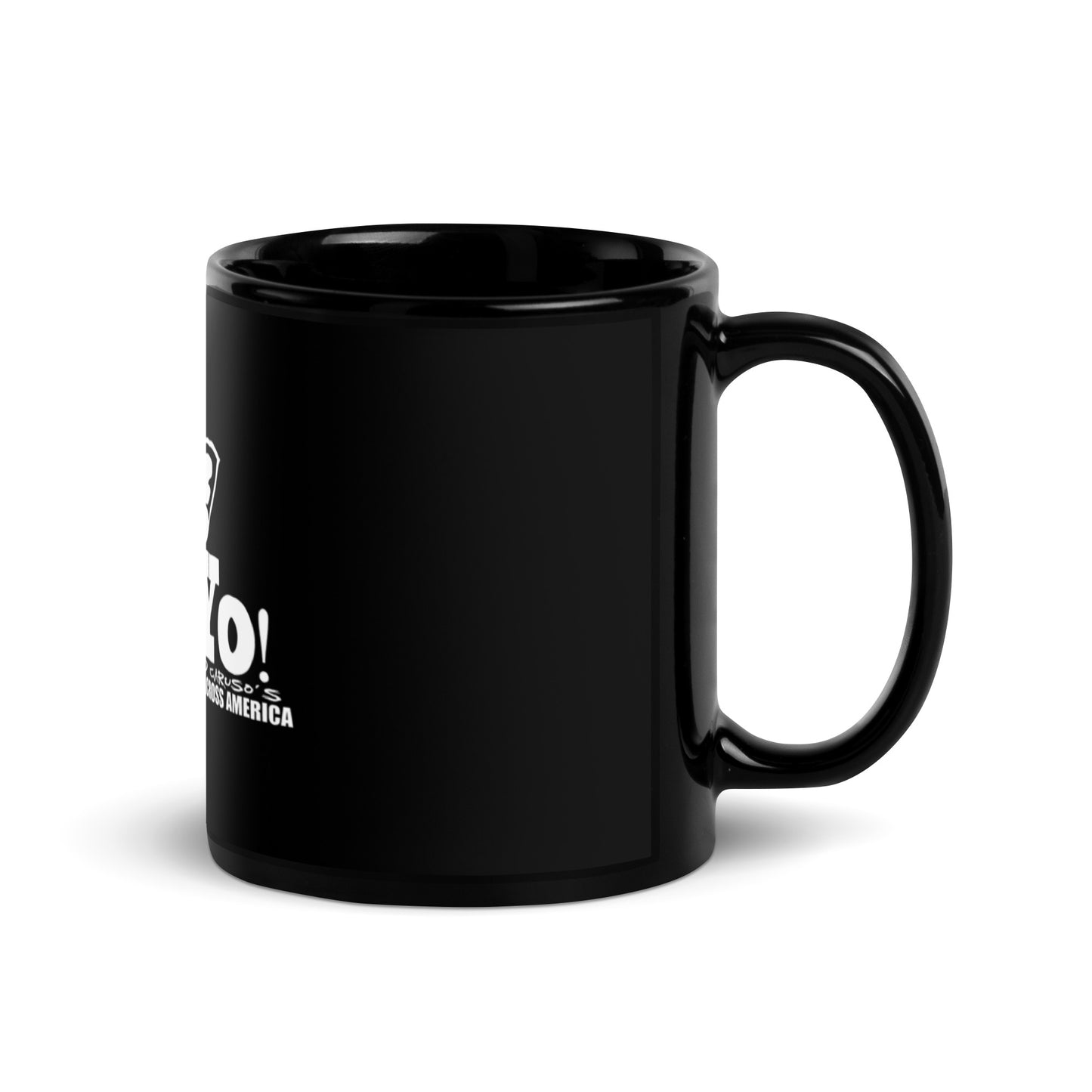 "Yo!" Cow Skate Across America Black Coffee Mug