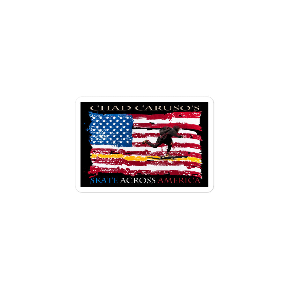 Chad Caruso's Skate Across America Sticker