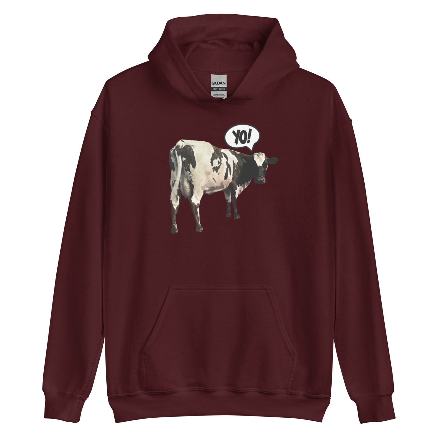 "Yo!" Cow Hoodie