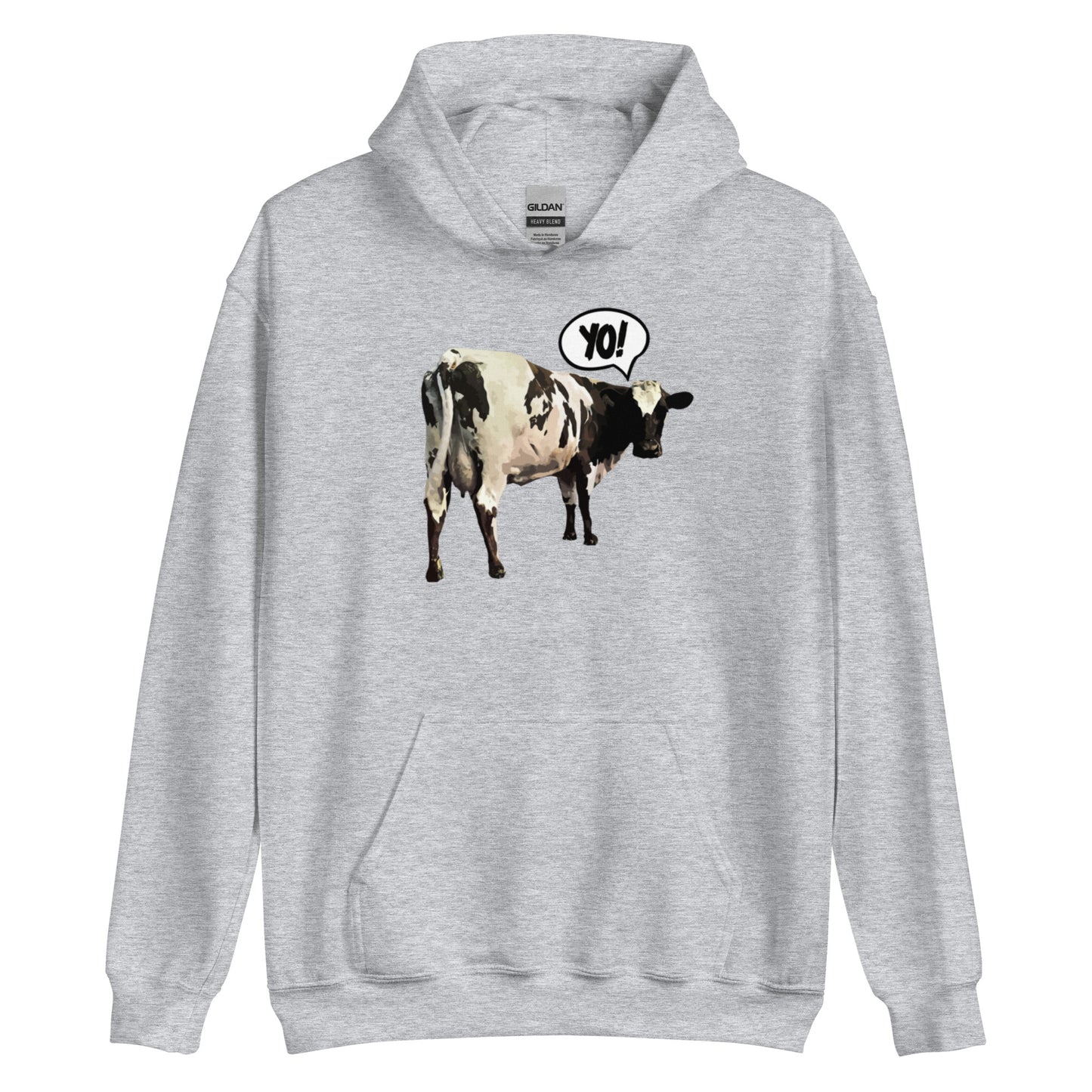 "Yo!" Cow Hoodie