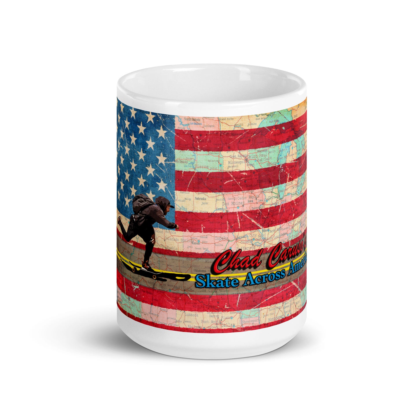 Chad Caruso's Skate Across America Mug