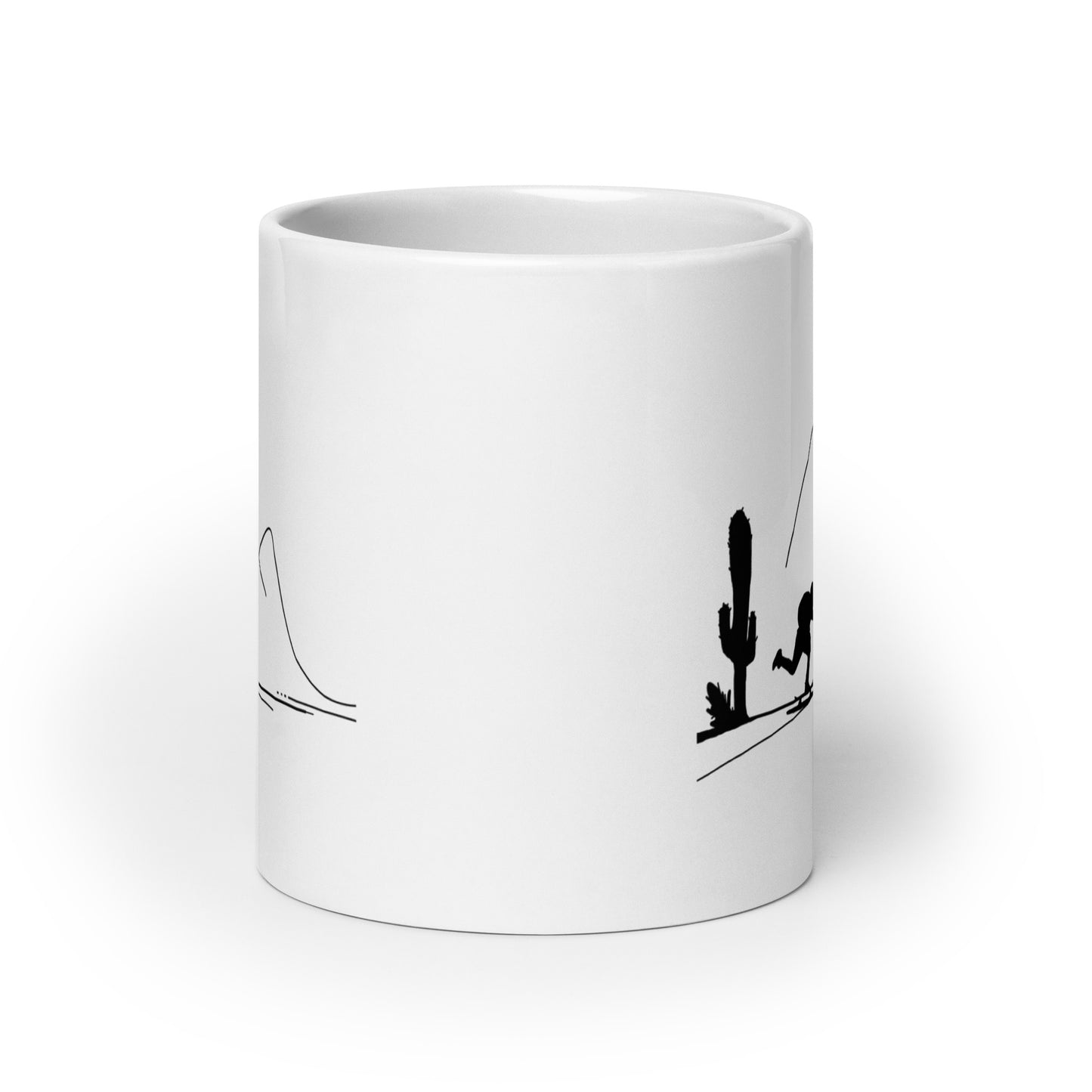 Pushing Silhouette Mug