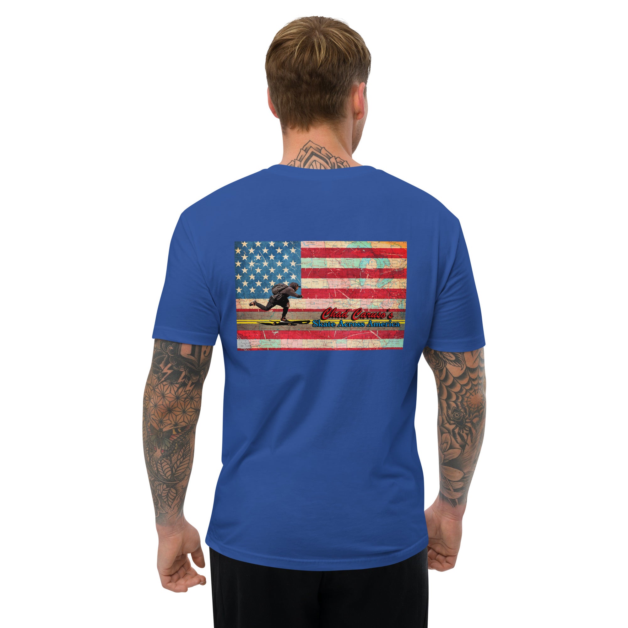 Chad Caruso s Skate Across America Short Sleeve T shirt